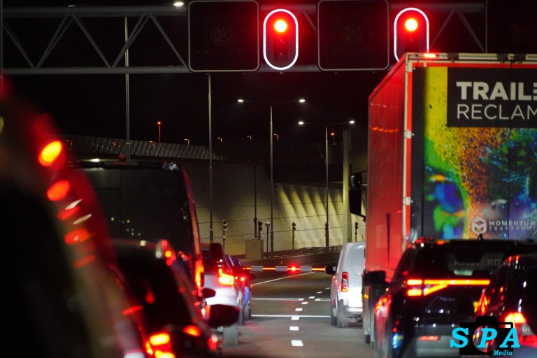A16 Rottemerentunnel Rotterdam kortstondig afgesloten