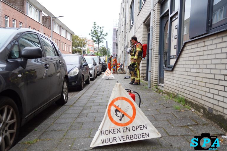 Gaslucht in portiekwoning tijdens graafwerkzaamheden Ketenstraat in Rotterdam