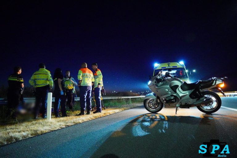 Motorrijder zwaargewond bij eenzijdig ongeval op fly-over A16 naar A13