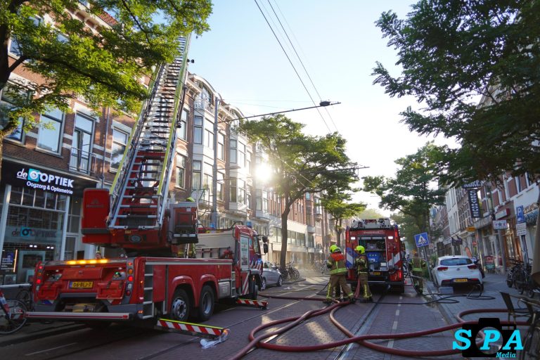 Brand in restaurant Nieuwe Binnenweg in Rotterdam