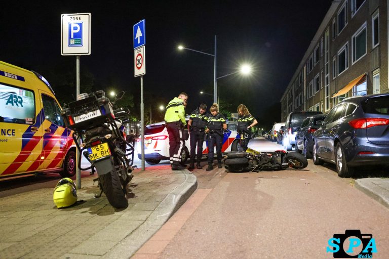 Achtervolging eindigt in crash met fietser Dorpsweg in Rotterdam